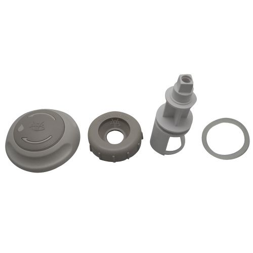 1 Inch Diverter Cap/handle/insert Warm Grey