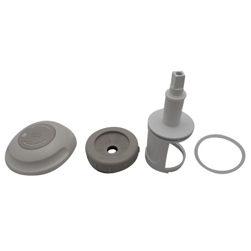 2 Inch Diverter Cap/handle/insert Warm Grey