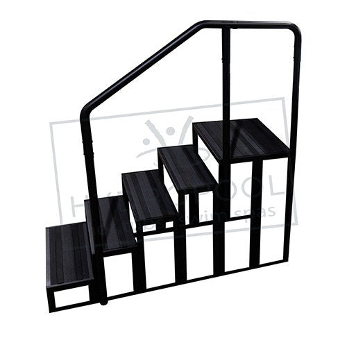 5 Tier Black Swim Spa Step