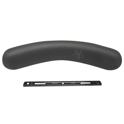 Small Wrap Pillow Slide in Charcoal