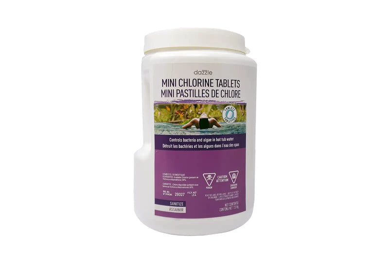 Dazzle Mini Chlorine Tablets – 800g Long-Lasting Spa Sanitizer