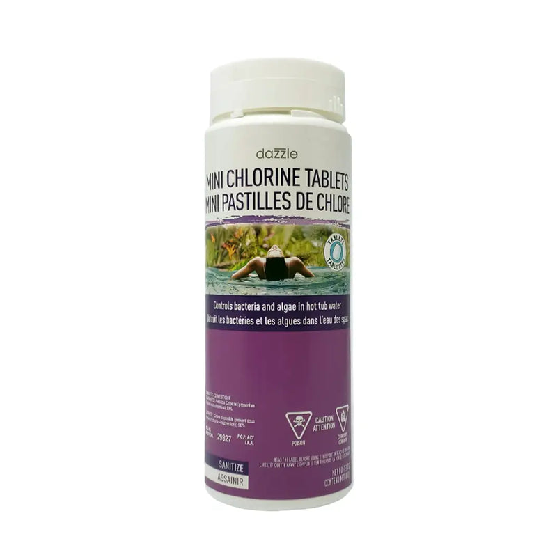Dazzle Mini Chlorine Tablets – 800g Long-Lasting Spa Sanitizer