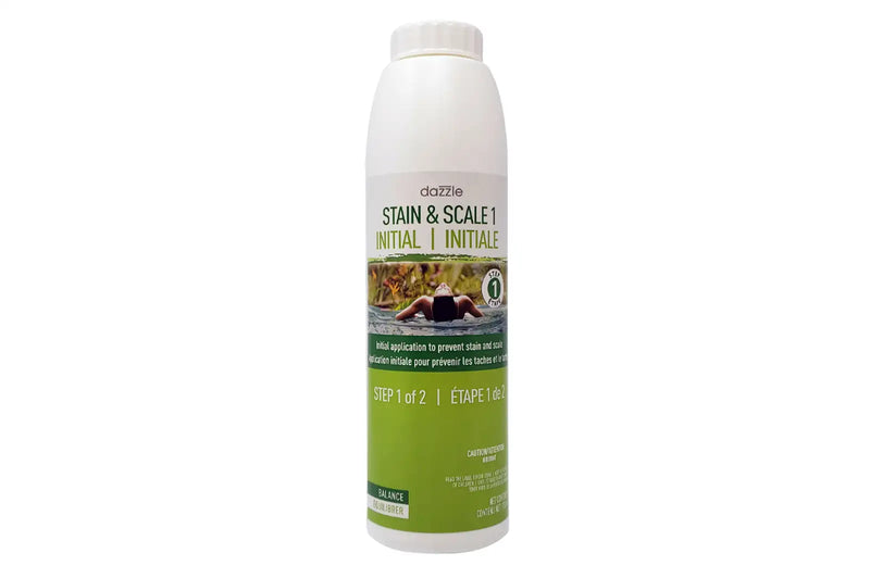 Dazzle Stain & Scale: Initial – 750ml Metal & Scale Control for Hot Tubs and Pools